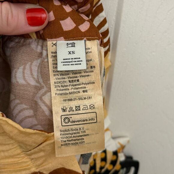 Scotch & Soda Women’s Sunray Shorts Size XS Multicolor Design Boho Artsy - Picture 3 of 4